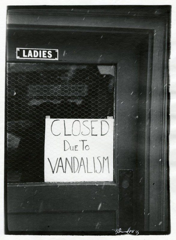 Women Closed Due To Vandalism
