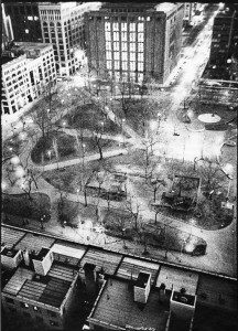Washington Square from 1 Fifth Avenue NYC (collection Getty Museum)